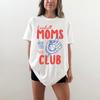 Baseball Moms Club Comfort Colors T-Shirt, Retro Doodle Game Day Tee