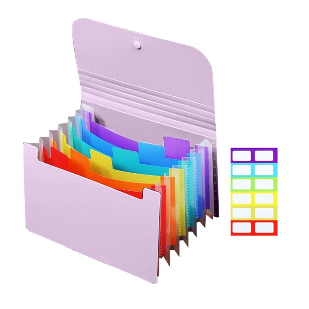 Large Capacity Organ Bag 7 Layer File Pouch Portable A6 File Folder