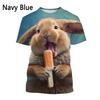 Rabbit Series 3D Printed Men's Casual Short Sleeved T-shirt Men's T-shirt
