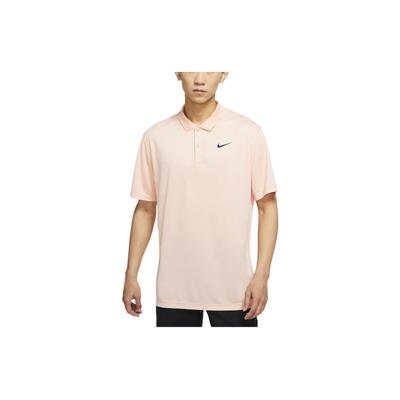 Dri-FIT Victory однотонный логотип с принтом, быстросохнущая дышащая рубашка-поло с короткими рукавами, мужские топы, оранжевый, розовый DH0823-800