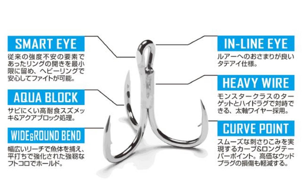 Decoy Тройник Y-S23 Сверхпрочный Большой размер 6/0 (0014)