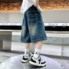 Boys' Denim Shorts, Summer Thin, 2026 New Style, Big Boys' Summer Clothes, Children's Five Inch Shorts, Boys' Loose Pants