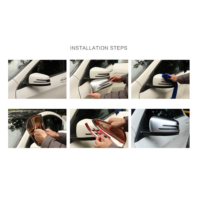 Автомобильная хромированная накладка на зеркало заднего вида из АБС-пластика для Mercedes Benz AB GLA CLA GLK CE Class W204 W212 X156 W218 W176 C117