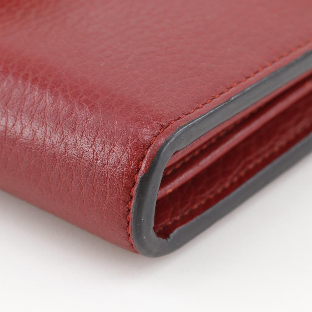 GUCCI Dionysus Chain wallet 401231 Shoulder Red Calfskin Women Used