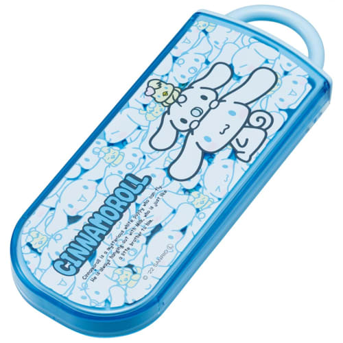 Skater Набор из 3 предметов: Палочки для еды, Ложка, Вилка Cinnamoroll Ushiro Shiro Sanrio Детский Антибактериальный Сделано в Японии TACC2AG-A