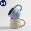 250ml Creative Ceramic Mug Cute Coffee Cup Breakfast Milk Cup Nordic Home Decor Handmade Art Afternoon Tea Cup Couple Gifts