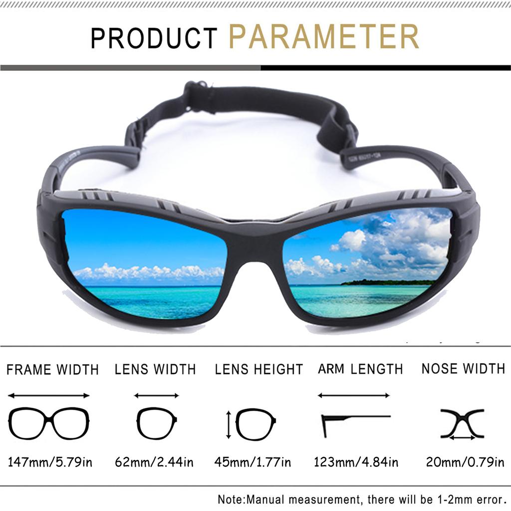 Dazzling Cool Men's Sports Polarized Sunglasses for Men Women Tinted Lens Fishing Skiing Expedition Climbing Mountains UV400