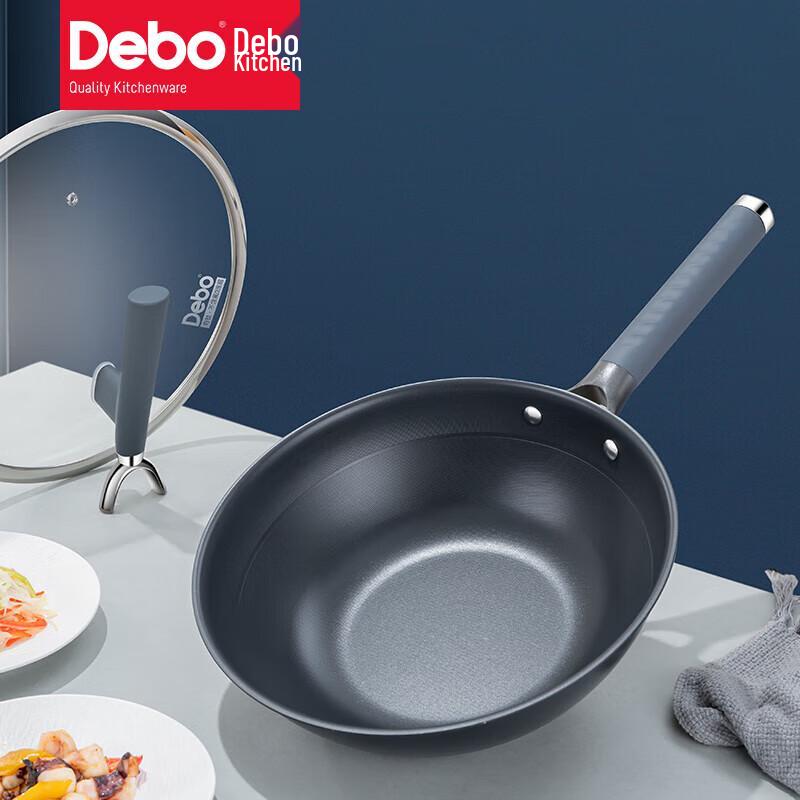 Вок Debo с титановым антипригарным покрытием - 30 см