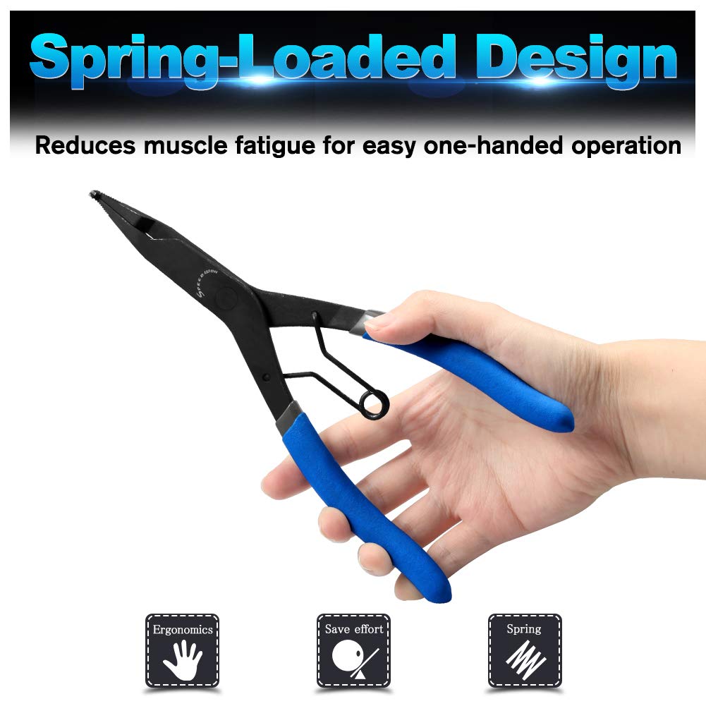 SPEEDWOX Lock Ring Shaft Snap Ring Pliers for Lock Ring Installation and Automotive Maintenance Total Length Professional Tool for Precision Work
