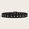 Trendy Leather Belt with Unique Star Studs for Young Adults  High-End Versatile Punk-Style Pin-Closure Casual Women’s Belts