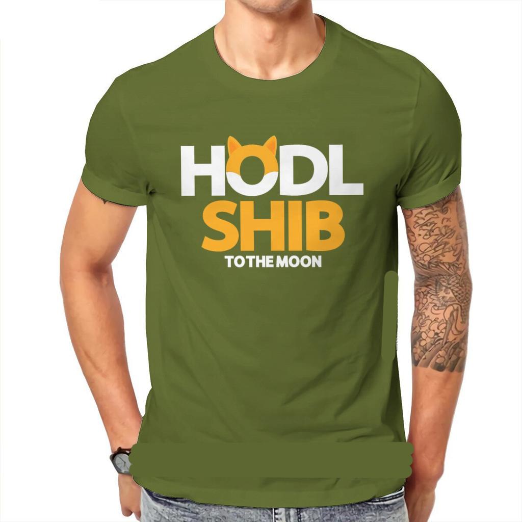 Футболка Hodl Shib Сиба-ину Крипто Криптовалюта Монета Хип-хоп Футболка Штуки Предложения Мужские Топы Футболки Модные Футболки