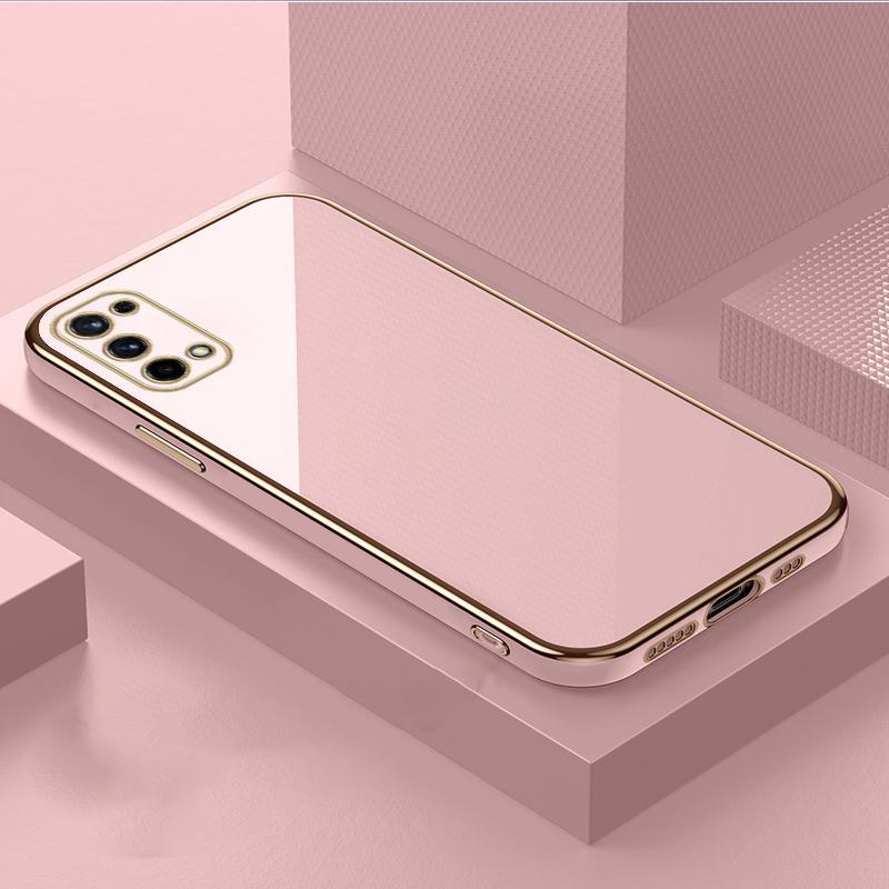 Мягкий чехол из ТПУ с 6D покрытием для OPPO Reno 11 10 5 Find X7 X6 X2 X3 X5 A1 A2 F19 Pro Plus Realme C67 C55 C53 C51 C33 C35 C31, роскошный силиконовый чехол-бампер