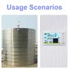 Ultrasonic Water Tank Liquid Depth Level Meter Temperature Sensor Time Display W/ Alarm Ultrasonic Tank Liquid Depth Level Meter