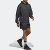 adidas Men's Black Gray Colorblock SELECT Hooded Pullover Sweatshirt IC2418