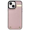 For iPhone 14 Plus Case TPU+PU Leather+Metal Mobile Phone Cover with Card Holder