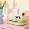 Creative Cartoon Tissue Box Big Eye Built in Spring Desktop Paper Towel Dispenser Reusable Napkin Dispenser Paper Towel Holder