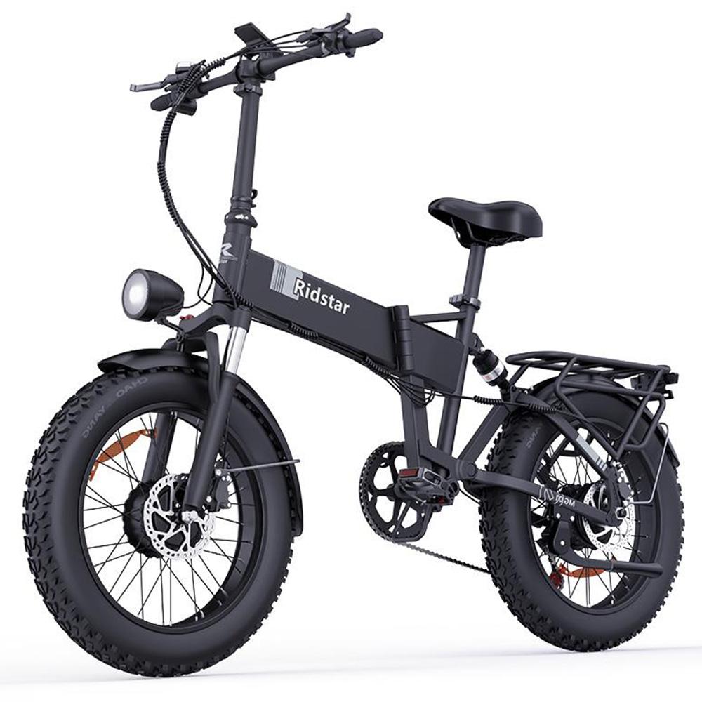 Электровелосипед Ridstar H20 Pro 2x1000 Вт Складной Электровелосипед Для Взрослых 48 В 23 Ач ЖК-дисплей Максимальная Скорость 45 км/ч 20"x4.0" Шина