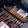Универсальный положительный и отрицательный автомобильный 12-контактный блок предохранителей с 24 предохранителями, 1 входной и 1 выходной держатель предохранителя с