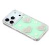 For iPhone 17 Pro Max Case Rhinestone Edge Pearl Love Decor TPU+PC IMD Phone Cover