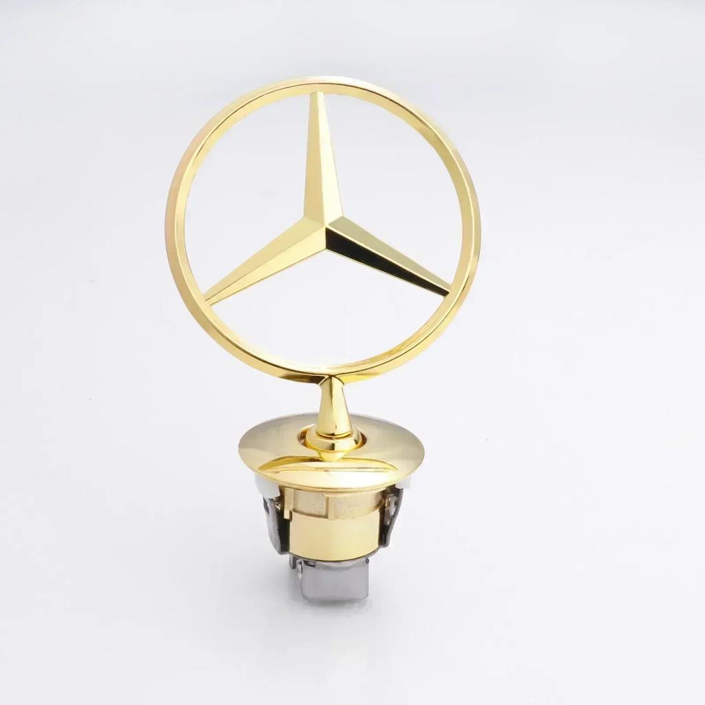 Zinc Alloy Car Front Hood Emblem Bonnet Label Badge Decal For Mercedes Benz C E S Class W204 W205 W212 W213 W211 W220 W222 W223 BK1