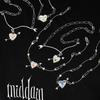 Ретро-ожерелье «Стрела в сердце»: Персонализированная цепочка-скрепка, стойкая к выцветанию медь цвета 18 карат, европейский/американский модный дизайн.