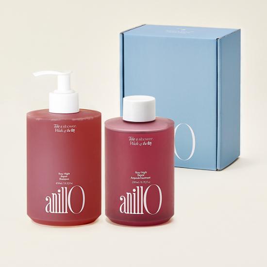 Набор из 2 предметов для ремонта в ночное время от Anillo Logi (шампунь + лечение)