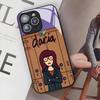 Милый Мультяшный Чехол для Телефона DariaS для Iphone 17 Air 16 15 14 12 11 13 Pro Max Mini Se Стеклянный Чехол Puls