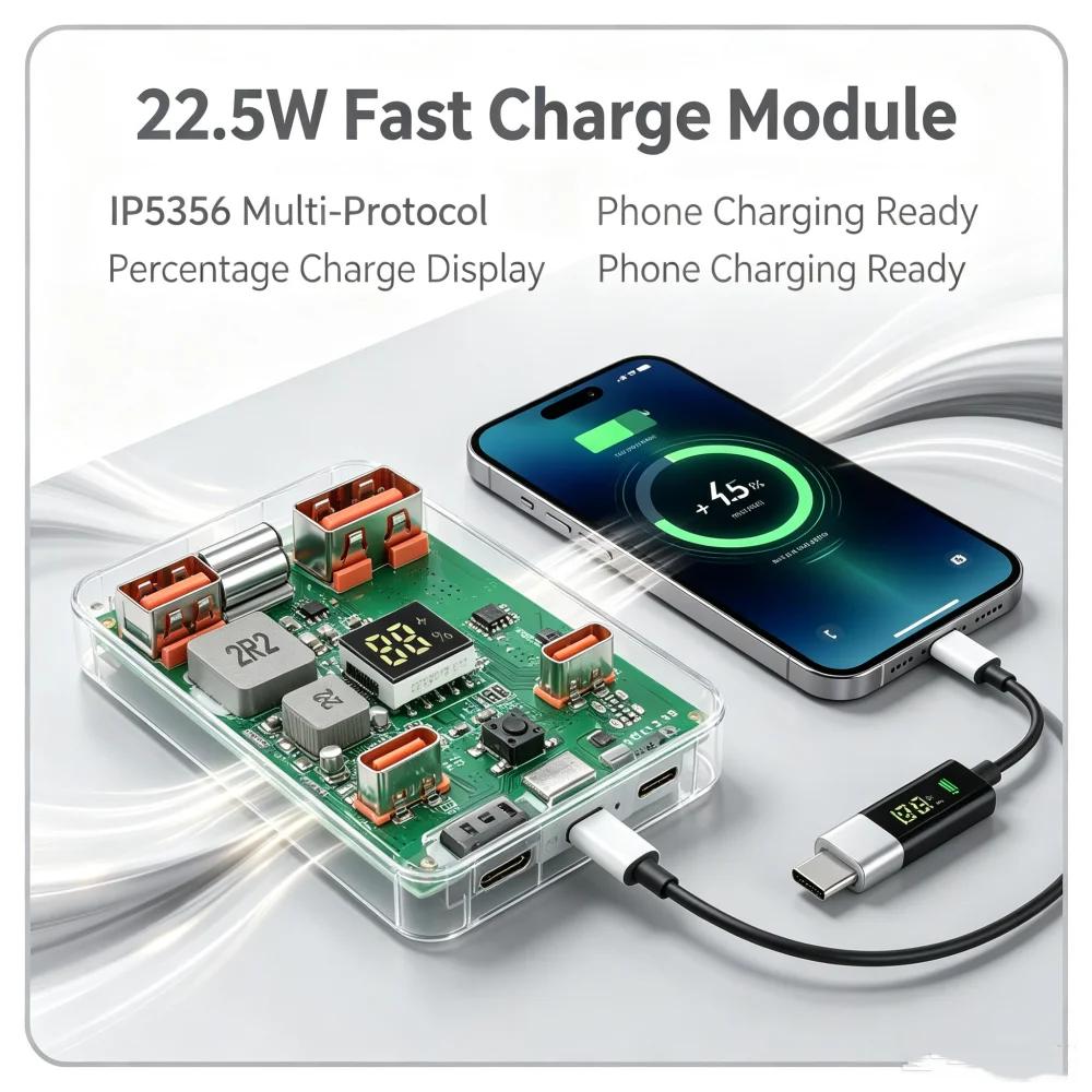 Чип Ip1116 11,1 В Быстрая Зарядка Материнская Плата Power Bank Модуль для DIY Набор Power Bank для Мобильных Устройств С Индикатором Уровня Заряда Батареи