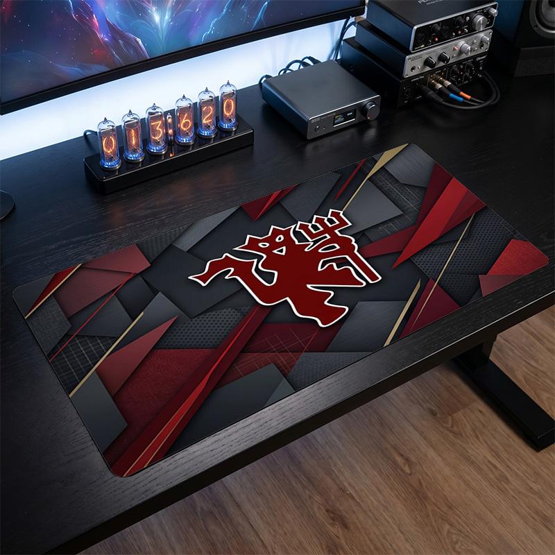 Большой игровой коврик для мыши Manchester United, нескользящий, мягкая резина, для офисного стола, ноутбука, компьютера, Декор