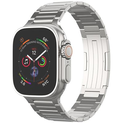 Для Apple Watch 10 46 мм/Ultra 2/Ultra 49 мм/9 8 7 45 мм/SE (2023) SE (2022) SE 6 5 4 44мм/3 2 1 42мм Сменный ремешок для часов из титанового сплава