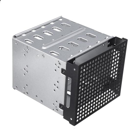 5 Slots 3.5inch HDD Cage Rack SATA SAS Hard Driver Tray Caddy