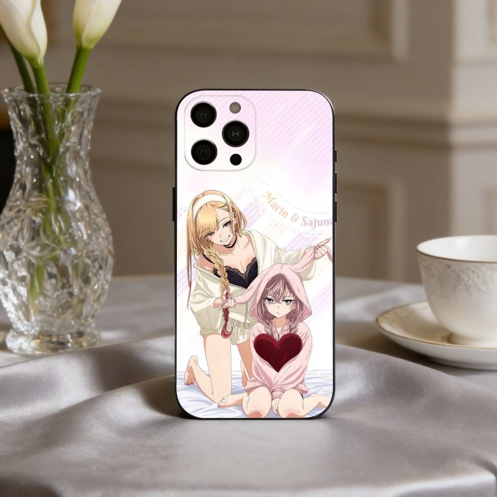 Чехол для телефона S-Shizuku K-Kuroe M-Marin Kitagawa Для iPhone 17pro, 16,15,14,13,12,11 X XR Plus, Другие Мягкий Черный Чехол