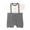 de Jersey Border Shortalls for Newborns and Baby [Cream Coco] Spring/Summer Suspender-Style Babies, Cool, Stylish, Cute, Stylish, Coveralls, Simple,