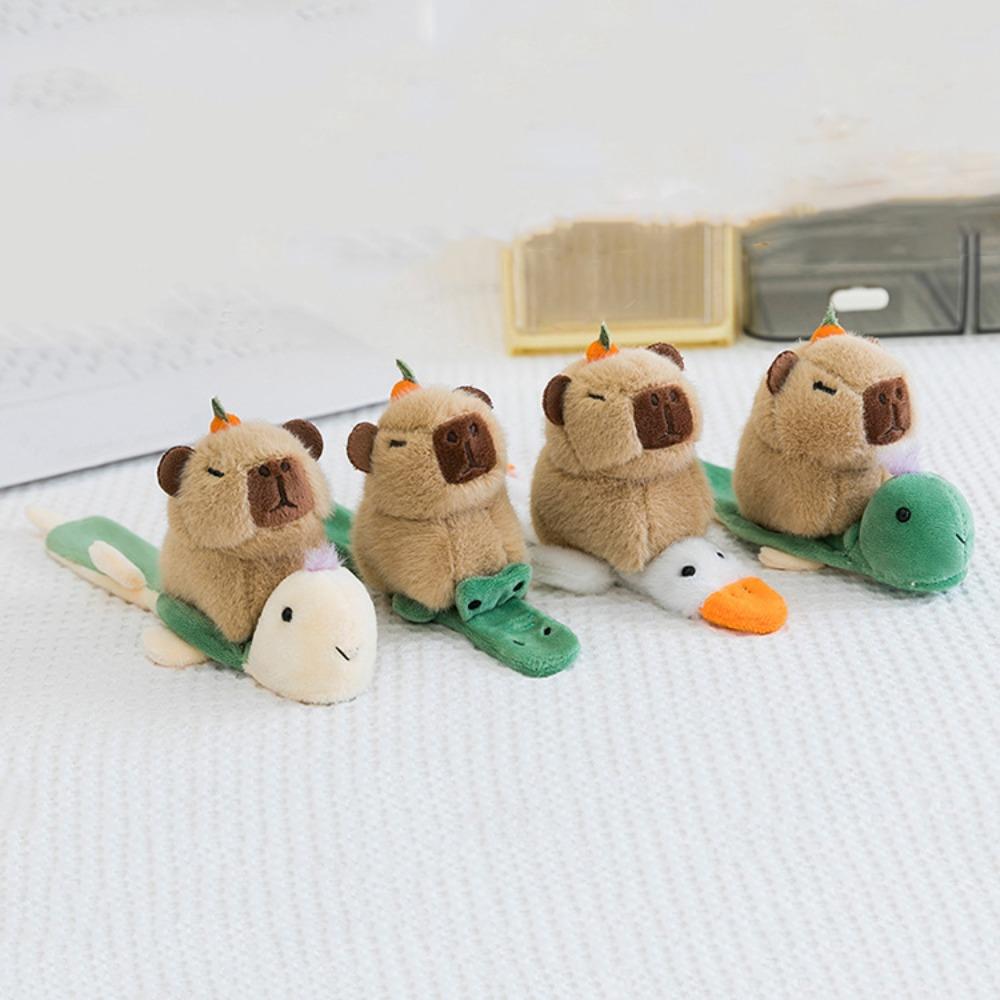 Goose Capybara Slap Snap Doll Toy Turtle Animal Plush Slap Bracelet  Birthday Gift