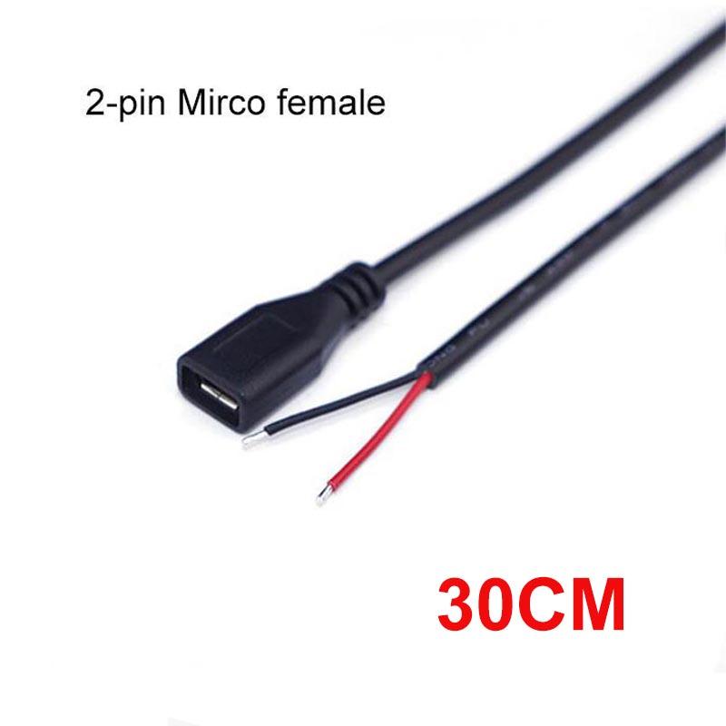 0,3 м 1 м Micro USB 2.0 тип A Мужской Женский Джек DIY Удлинитель Ремонтный Кабель 2/4 Контактный Сердечник Провода Данные Зарядное Устройство Шнур Питания Разъем