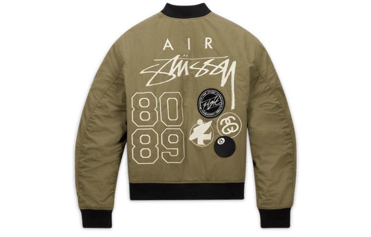 Nike X Stussy Куртки и Пальто Осень/Зима 23 Азиатская Версия Унисекс Армейский Зеленый FJ9154-222