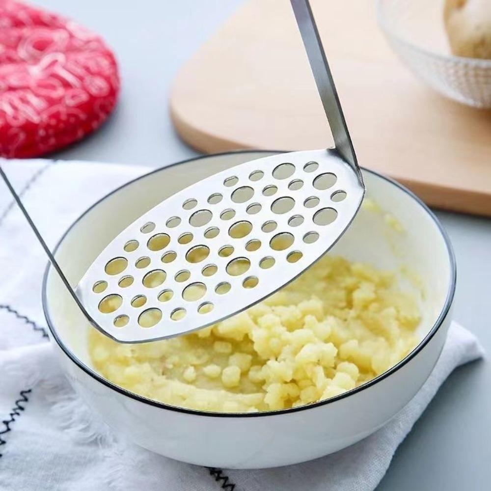Handheld Potato Masher Non-slip Plastic Handle Potatoes Presser Portable Potato Smasher Fruit