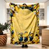 Minions Print Blanket - Soft & Comfortable, for Bedroom, Travel, Sofa, Home Decoration - Birthday Christmas Gift for Friend