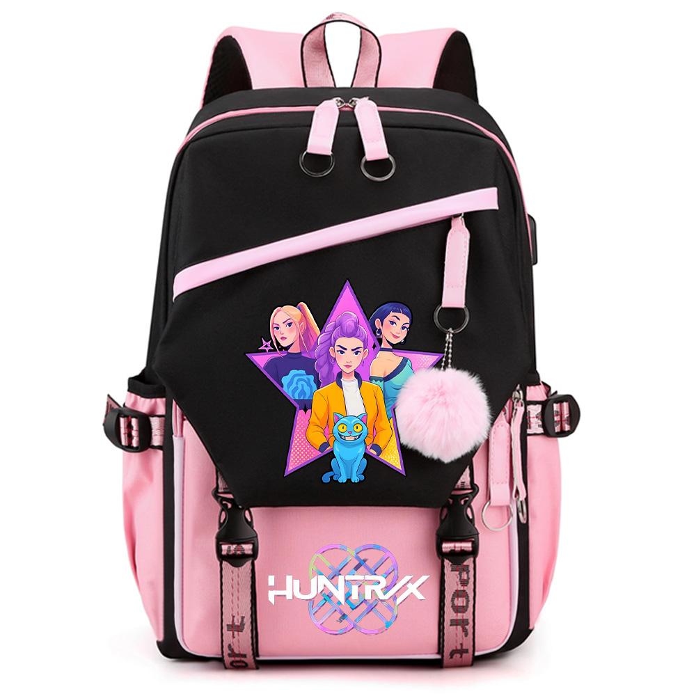 Anime K-Pop Demon Hunters Printed Large Capacity Backpack for Teenger Student Girl Boy Schoolbag Bookbag Women Waterproof Travel Bag Gift