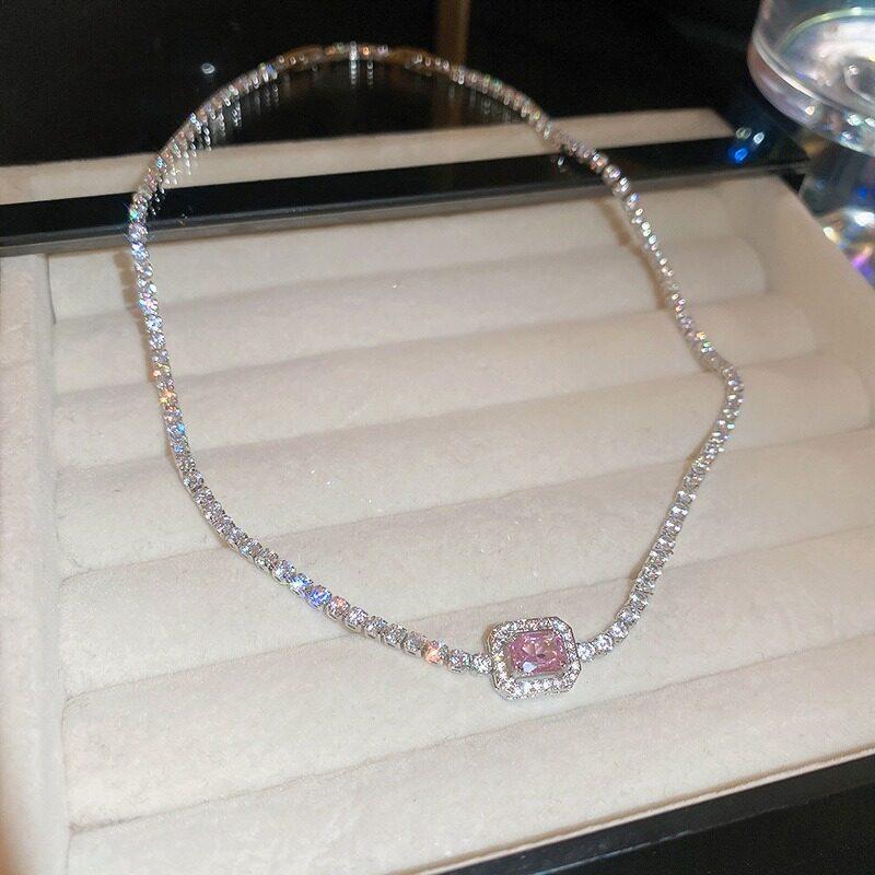 Роскошный браслет из циркона, модное женское квадратное ожерелье из циркона, регулируемый браслет, вечерние ювелирные изделия, подарки
