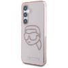 Чехол Karl Lagerfeld Rhinestones K. Головной Логотип Для Samsung Galaxy S25 Розовый