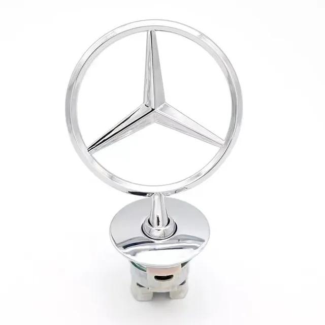 CDR1 2025 Hot New Car Hood Front Chrome Logo Hood Marking Star Bonnet Badge For Benz C E S Class W204 W205 W212 W213 W211 W220 W222 W