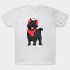 T Shirt Women Winter Black Cairn Terrier Dog With Red Ear Muff A Harajuku Print Kawaii Tshirt Summer Short Sleeve Female T-Shirt Top Tee