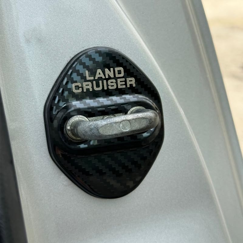 TADOKAPATU Toyota New Land Cruiser 250 Series Striker Cover Door Lock Cover Plated Accessories Interior Parts Stainless Steel 4PCS Easy Installat