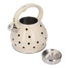 Whistling Kettle,3.5L Whistling Kettle Polka Whisteling Tea Kettle Stainless Steel Teapot Reliable and Durable