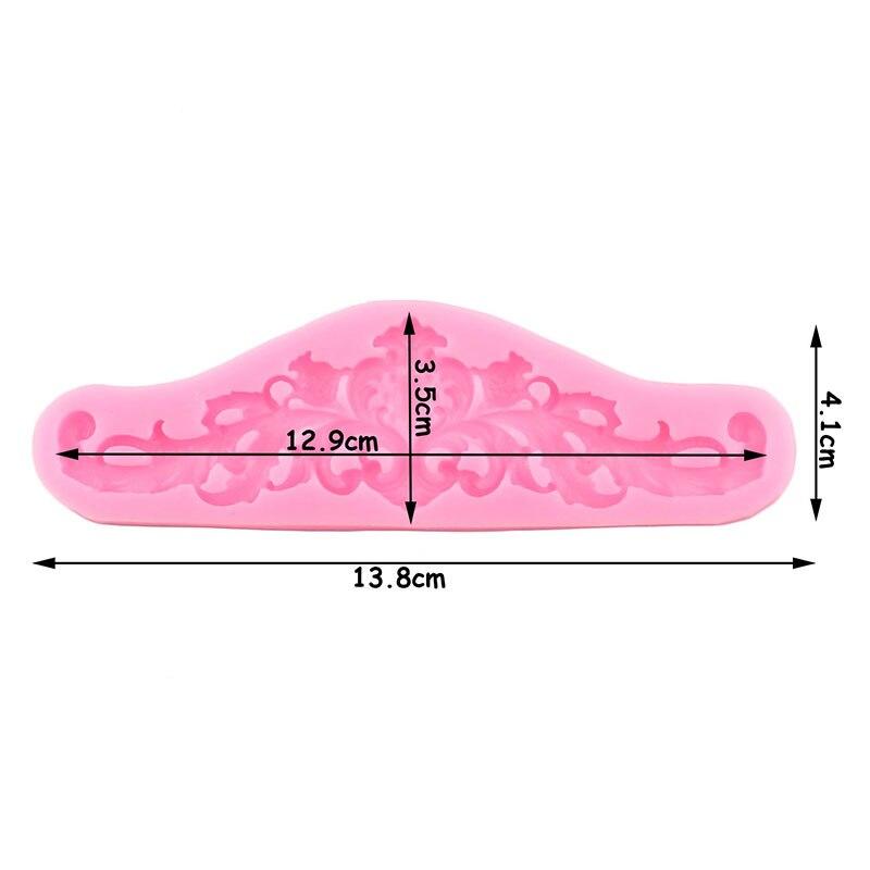 Рельефная силиконовая форма с листьями в стиле барокко, свадебные кружевные формы для торта, формы для помадки, инструменты для украшения торта, формы для конфет, шоколада и мастики