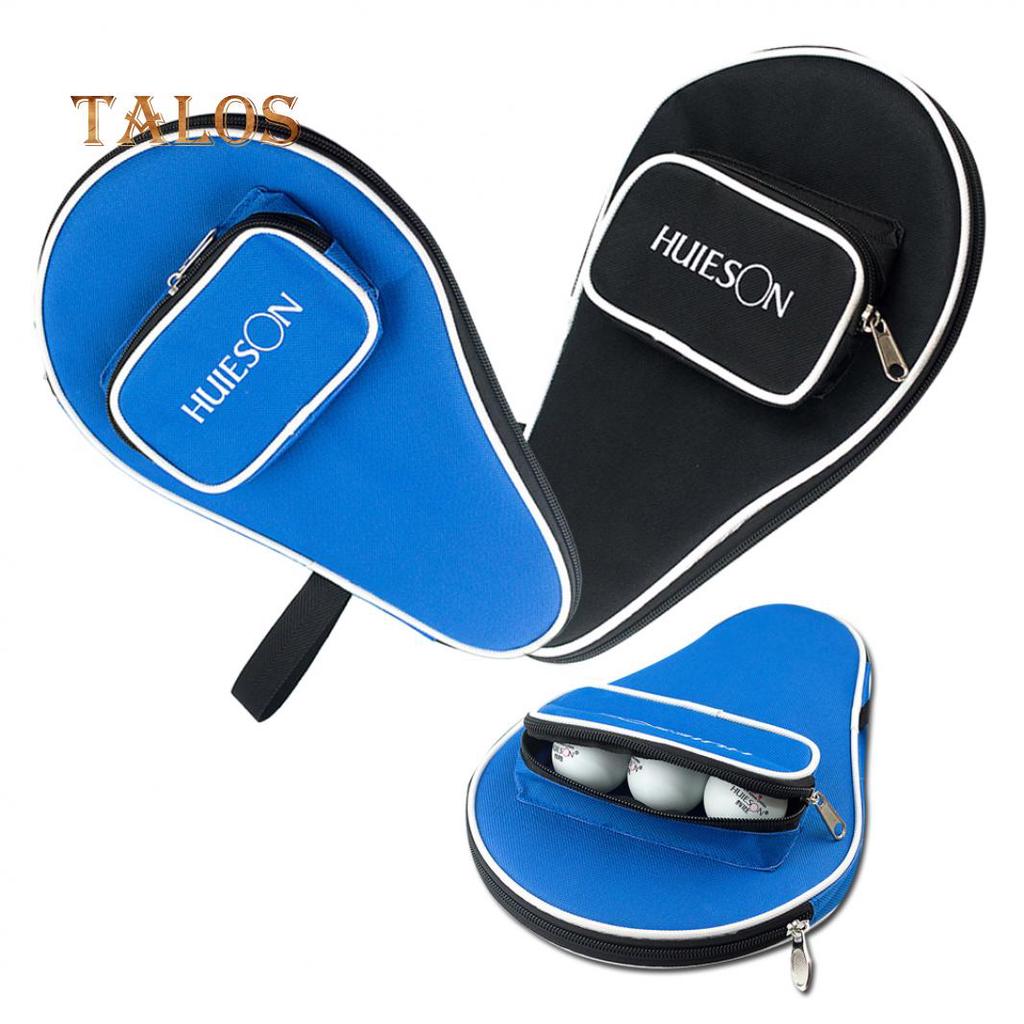 Professional Table Tennis Racket Case Cover for 1 Ping Pong Paddle Bat 3 Balls Sports Goods