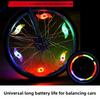 Bicycle Spoke Light Mountain Bike Willow Leaf Steel Wire Light Colorful Hot Wheel Silicone Light Cycling Equipment Accessories