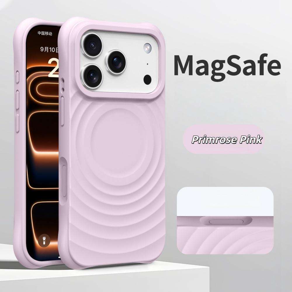 Магнитный Чехол Для Телефона Для iPhone 17Pro Air 16 15 14 17 Pro Max Чехол Для Magsafe Беспроводной Зарядки Силиконовый Мягкий Чехол Волна