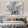 Роскошная картина для декора стен гостиной, абстрактная синяя цветочная печать на холсте, настенные картины для прихожей в спальне, современное настенное искусство